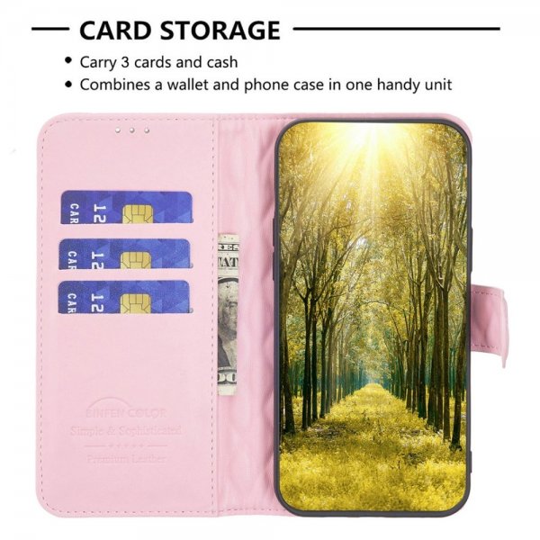 Motorola Moto G62 5G Etui Rombemønster Rosa