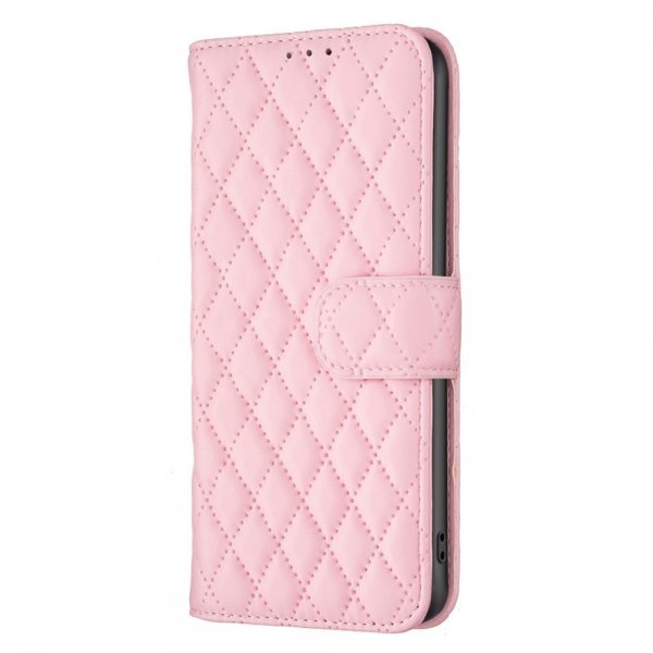 Motorola Moto G62 5G Etui Rombemønster Rosa