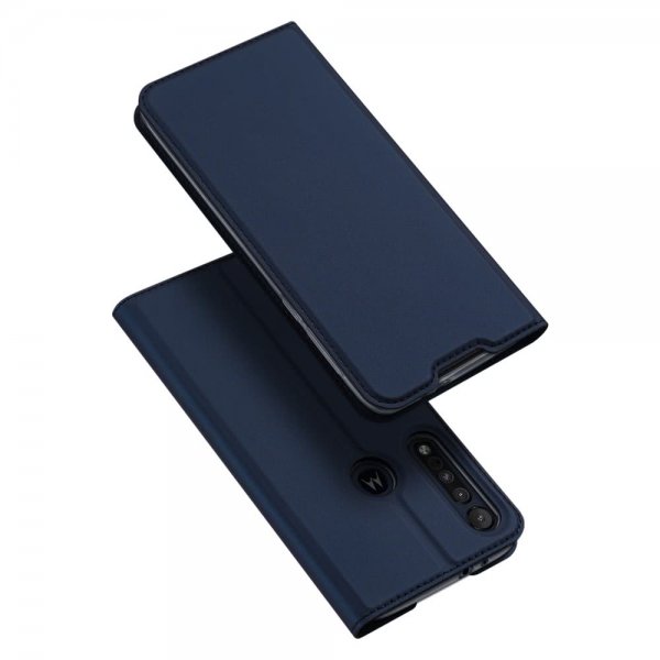 Motorola One Macro Etui Skin Pro Series Mørkeblå
