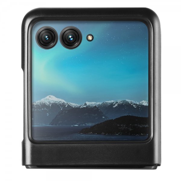 Motorola Razr 40 Ultra Cover Kulfibertekstur Brun