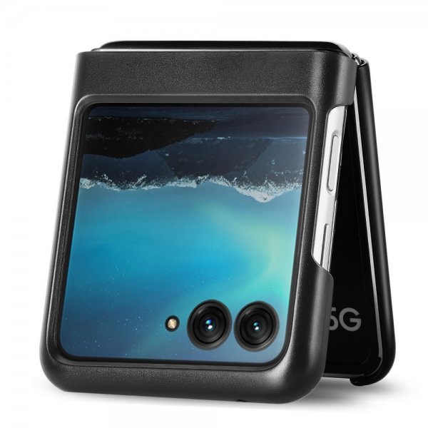 Motorola Razr 40 Ultra Cover Kulfibertekstur Brun