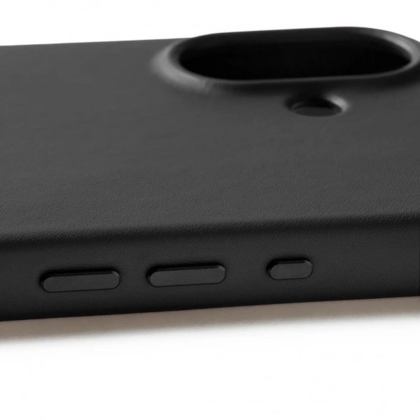 iPhone 17 Cover Full Leather Case MagSafe Sort