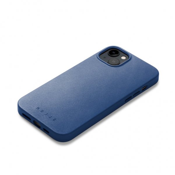 iPhone 14 Plus Cover Full Leather Case MagSafe Monaco Blue