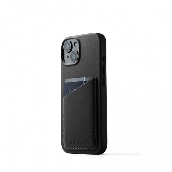iPhone 14 Cover Full Leather Wallet Case Monaco Blue