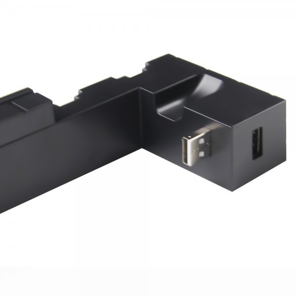 Nintendo Switch opladningsstation til Joy Cons med spilverden i sort