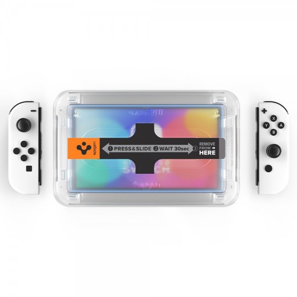 Nintendo Switch OLED Skærmbeskytter GLAS.tR EZ Fit 2-pak