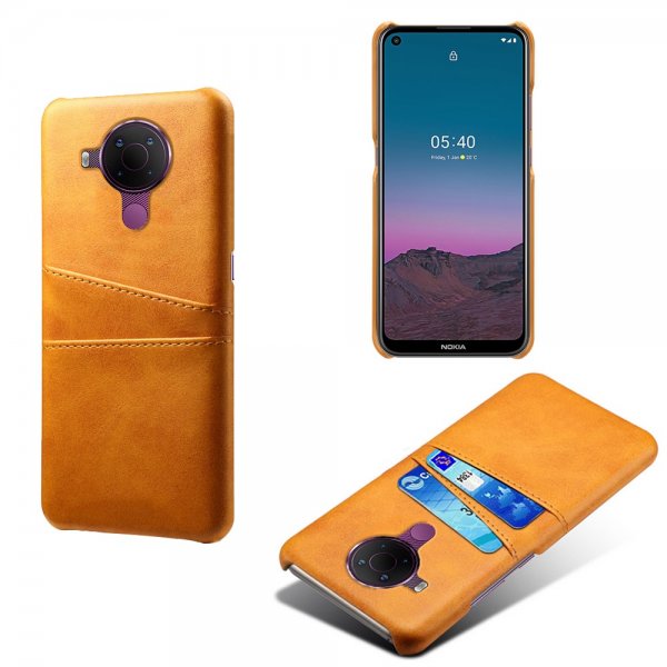 Nokia 5.4 Cover Kortholder til to kort Orange