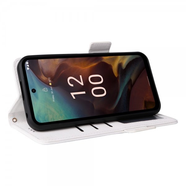 Nokia XR21 Etui Litchi Hvid