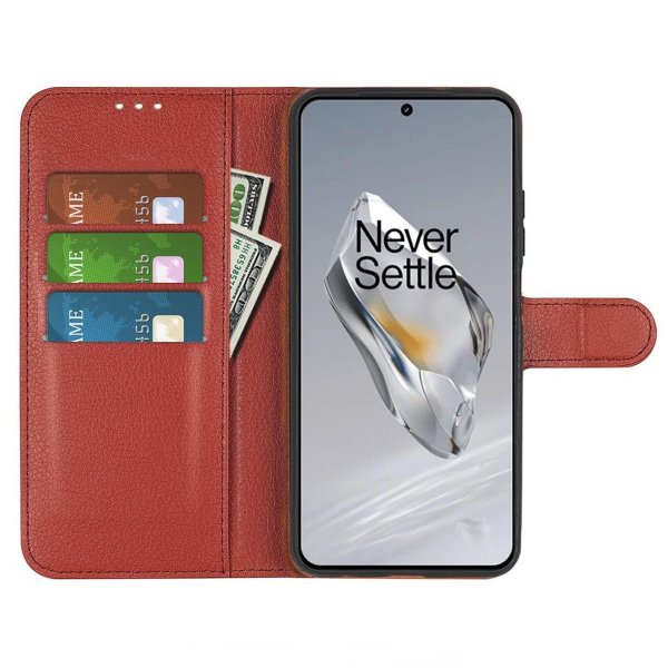 OnePlus 12 Etui med Stativ Brun