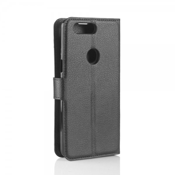 OnePlus 5T Etui Litchi Sort
