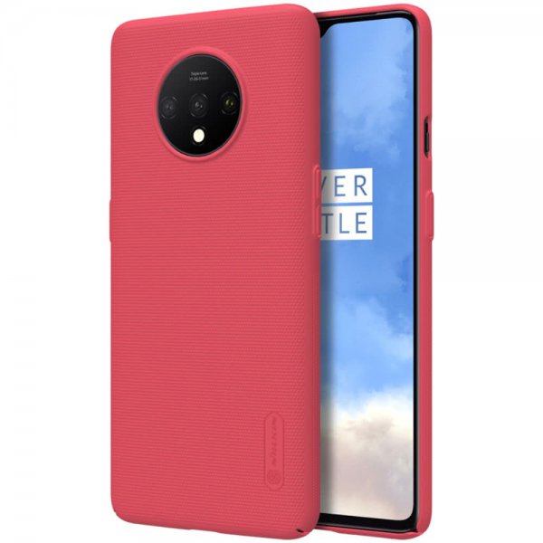 OnePlus 7T Cover Frosted Shield Rød