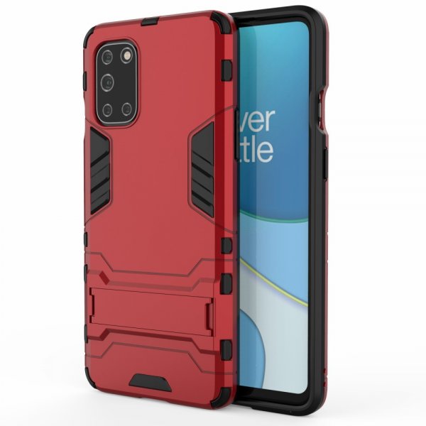 OnePlus 8T Cover Armor Stativfunksjon Rød
