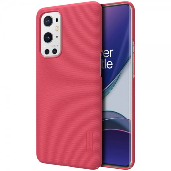 OnePlus 9 Pro Cover Frosted Shield Rød