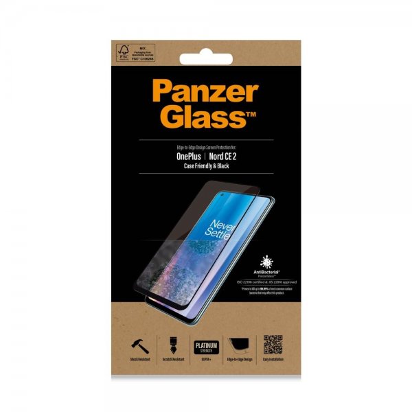 OnePlus Nord CE 2 5G Skærmbeskytter Case Friendly