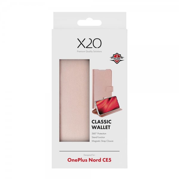 OnePlus Nord CE5 Etui Classic Wallet Roseguld
