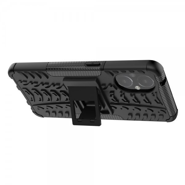 OnePlus Nord N20 5G Cover Dækmønster Stativfunktion Sort