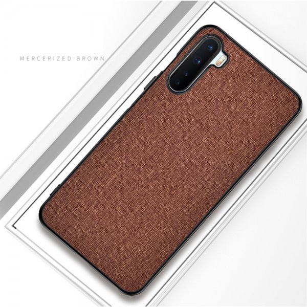 OnePlus Nord Cover Stoftextur Brun