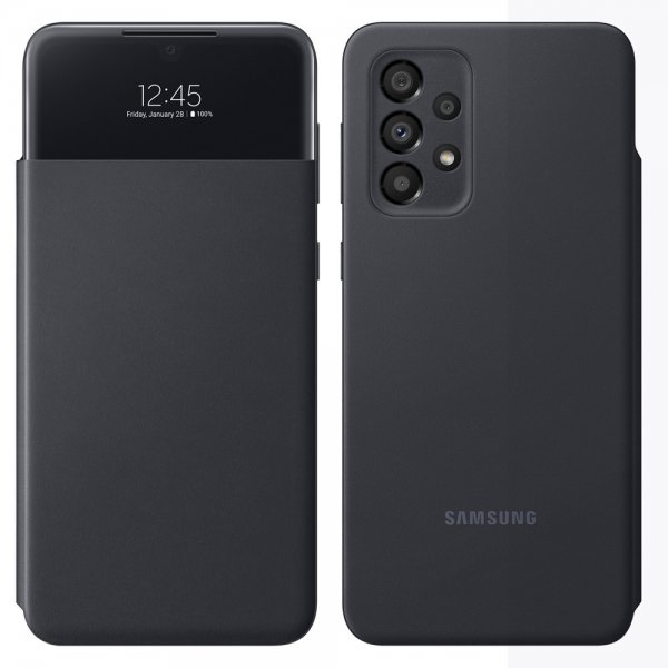 Original Galaxy A33 5G Etui Smart S View Wallet Cover Sort