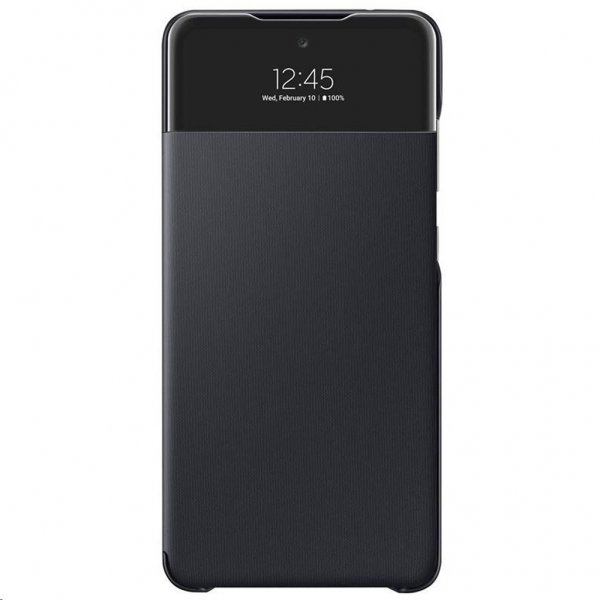 Original Galaxy A72 Etui Smart S View Wallet Cover Sort