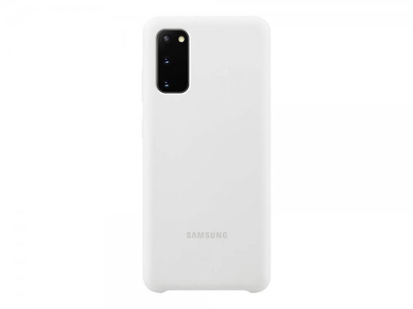 Original Galaxy S20 Plus Cover Silikoneei Cover Hvid