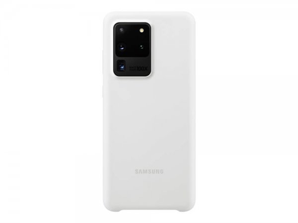 Original Galaxy S20 Ultra Cover Silikoneei Cover Hvid