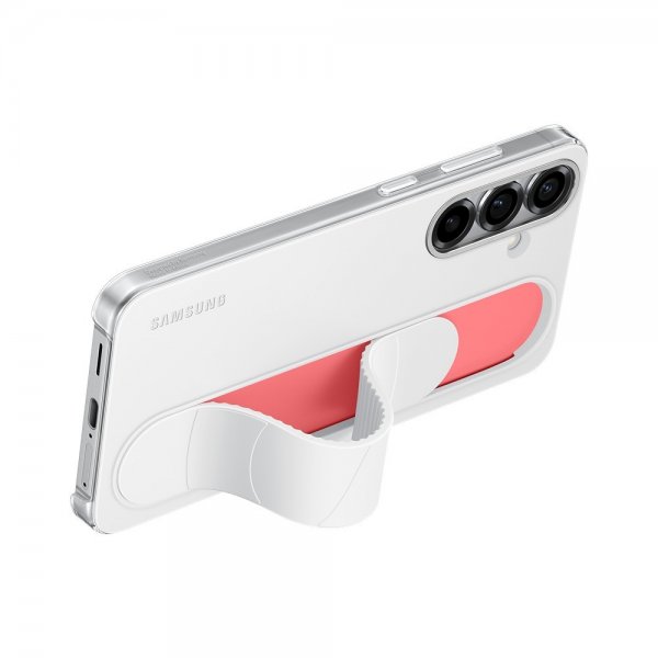 Original Galaxy S25 Plus Cover Standing Grip Case Hvid