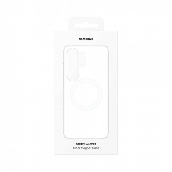Original Samsung Galaxy S26 Ultra Cover Clear Magnet Case Transparent