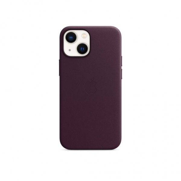 Original iPhone 13 Mini Cover Leather Case MagSafe Dark Cherry