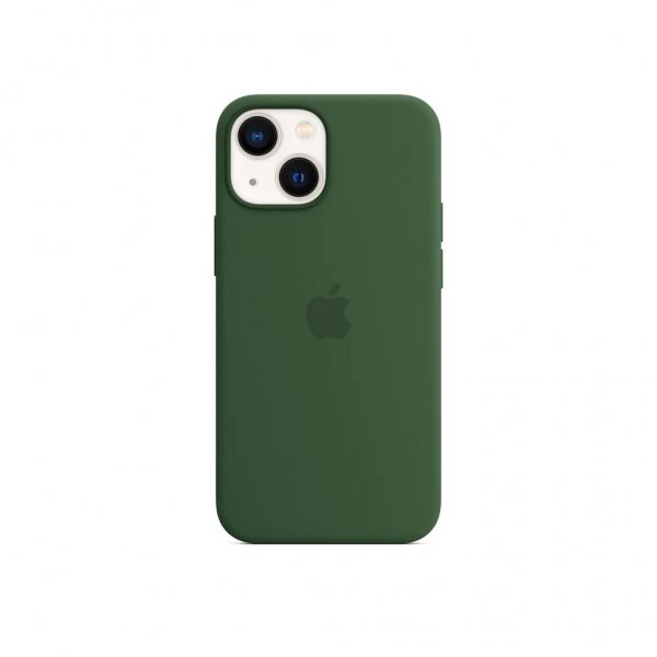 Original iPhone 13 Mini Cover Silicone Case MagSafe Clover