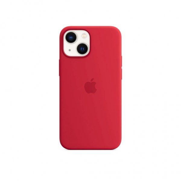 Original iPhone 13 Mini Cover Silicone Case MagSafe RED