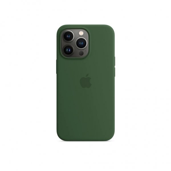 Original iPhone 13 Pro Max Cover Silicone Case MagSafe Clover
