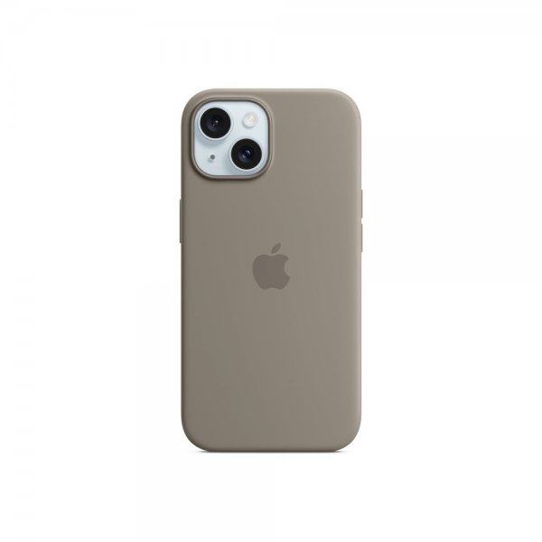 Original iPhone 15 Cover Silicone Case MagSafe Clay