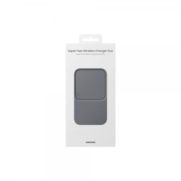 Original Trådløs oplader Super Fast Wireless Charger Duo Dark Gray