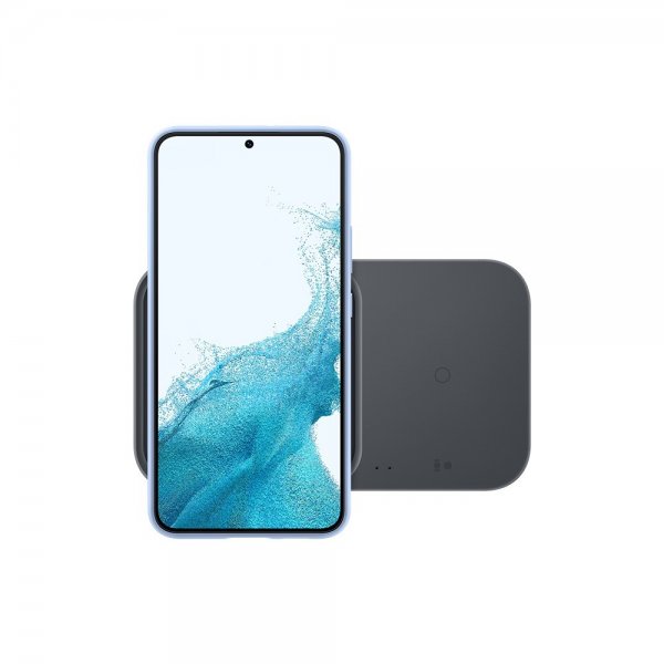 Original Trådløs oplader Super Fast Wireless Charger Duo 15W Sort