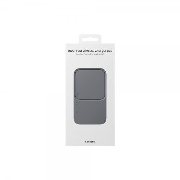 Original Trådløs oplader Super Fast Wireless Charger Duo 15W Sort