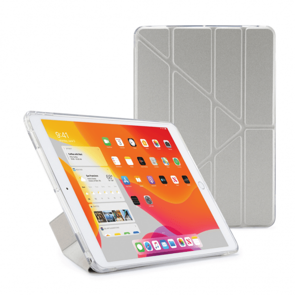 iPad 10.2 Etui Metallic Origami Sølv