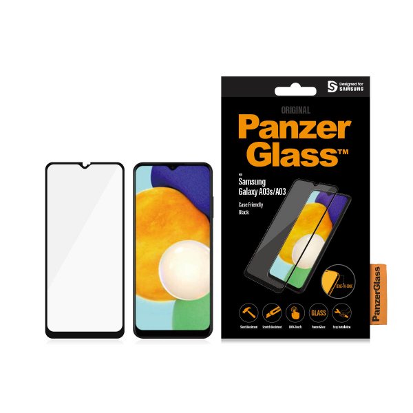 Samsung Galaxy A03/A03s Skærmbeskytter CaseFriendly Edge-to-Edge