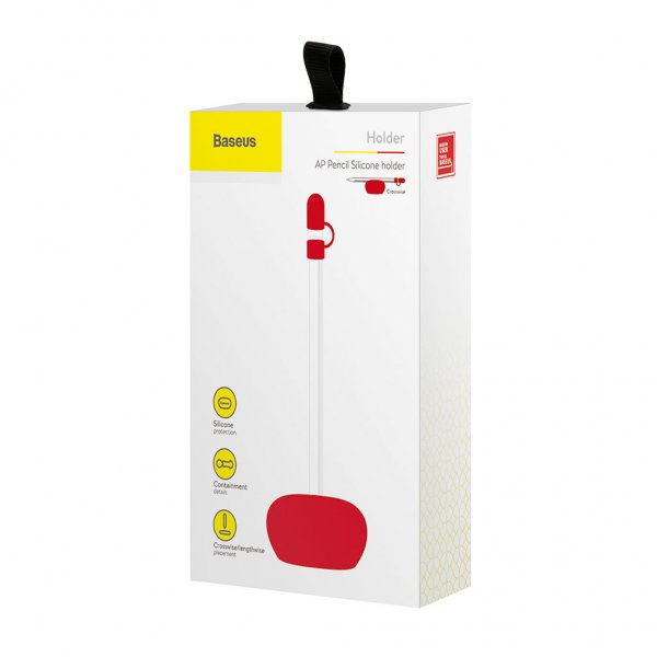 Apple Pencil Holder Silikoni Rød