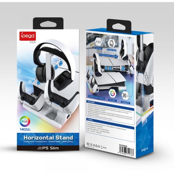 PG-P5S039 PlayStation 5 Slim horisontal dockingstation