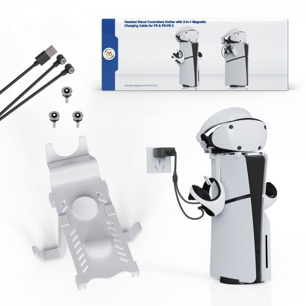 PS5/PS5 Slim opladerstation til VR2/DualSense controllere