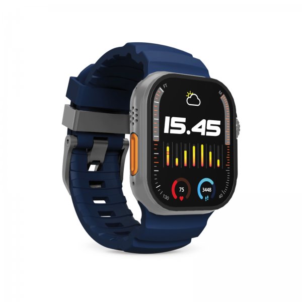 Apple Watch 44/45/46/Ultra 49mm Armbånd Armor Blå