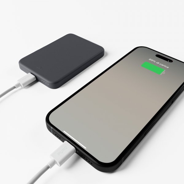 MagSafe Powerbank Mini Power Mag Grå