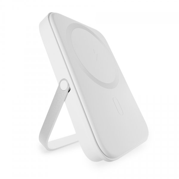Powerbank Stand Power Mag 5000 mAh Hvid