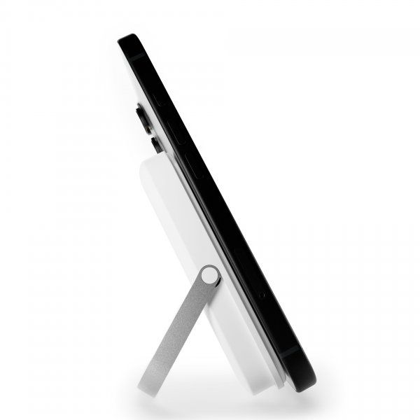 Powerbank Stand Power Mag 5000 mAh Hvid