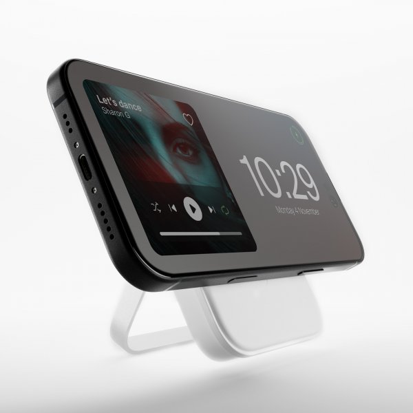 Powerbank Stand Power Mag 5000 mAh Hvid