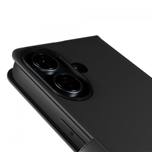 iPhone 16 Etui Wallet Stand Sort