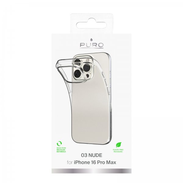 iPhone 16 Pro Max Cover Nude Transparent