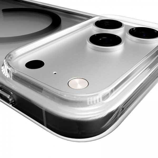 iPhone 17 Pro Cover Lite Mag Transparent Grå