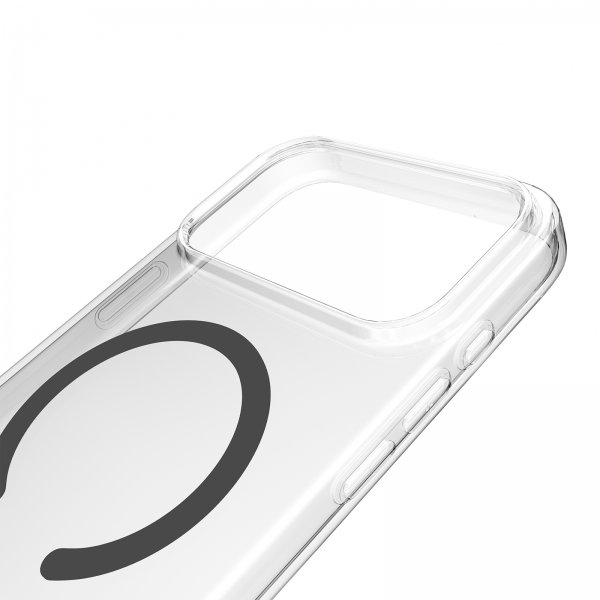 iPhone 17 Pro Cover Lite Mag Transparent Grå