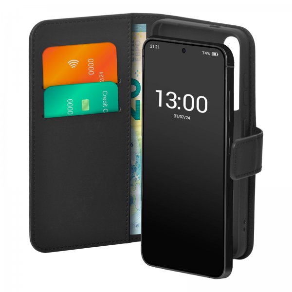 Samsung Galaxy S24 Etui Wallet Stand Sort
